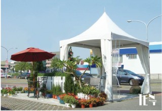 Tente en aluminium à câble croisé 3X3M-02